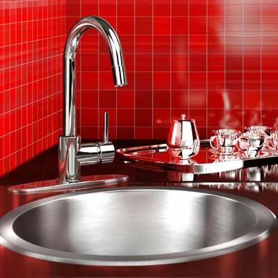 Gauge Stainless Steel Circular Undermount Bathroom Sink with Overflow