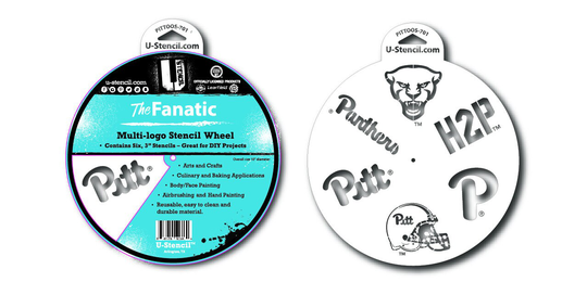 University Of Pittsburgh Stencil Wheel - The Fanatic