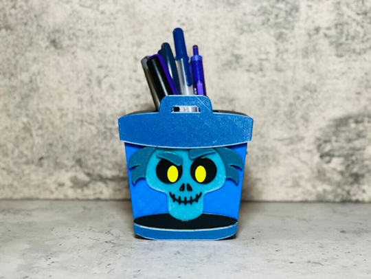 Pen & Pencil Holder | Haunted Mansion Hatbox Ghost Makeup Brush Marker Case