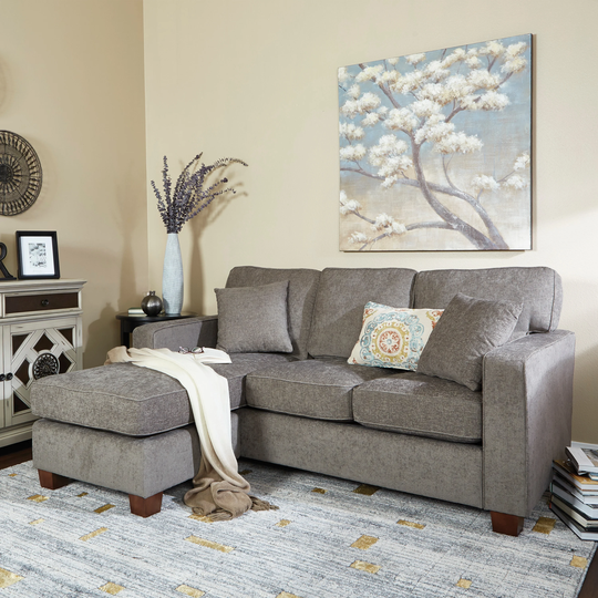 Copper Grove Cleome Reversible Chaise Sectional Sofa