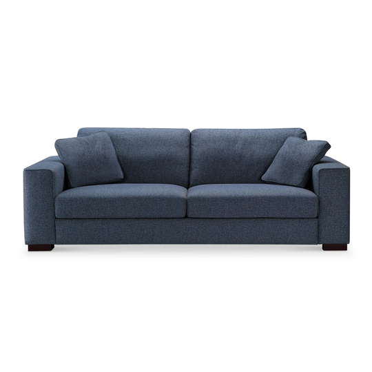 Abbyson Tamora Upholstered Fabric Sofa with Pillows