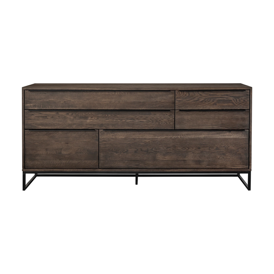 Nevada Rustic Oak Wood Sideboard