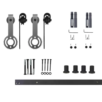 Gear Standard Double Track Barn Door Hardware Kit