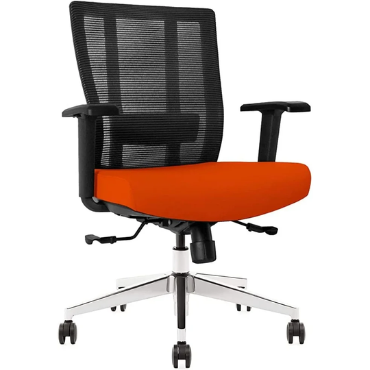 GM Seating Bitchair Ergonomic Mesh Office Chair Adjustable Lumbar Support - Tangerine