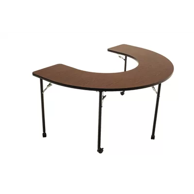 Wheelchair Accessible - Managed Care - Feeder Activity Table - Horseshoe - Folding Legs - 48"W x 72"L x 32"H
