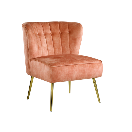 Contemporary Accent Chair Living Room Chair Velvet Padded Seat Lounge Chairs