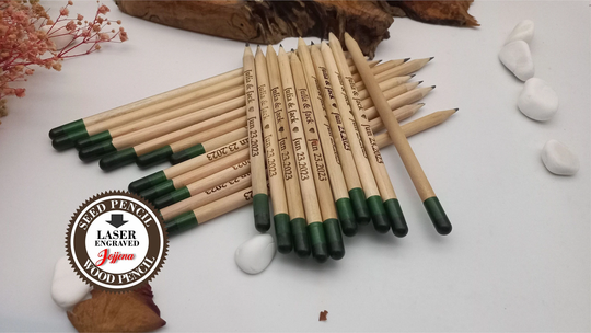 Seed Pencils, Blooming Pencil, Personalised Engraved, Rustic Save The Date, Pencil Wedding Favors, Let Love Grow, Plantable