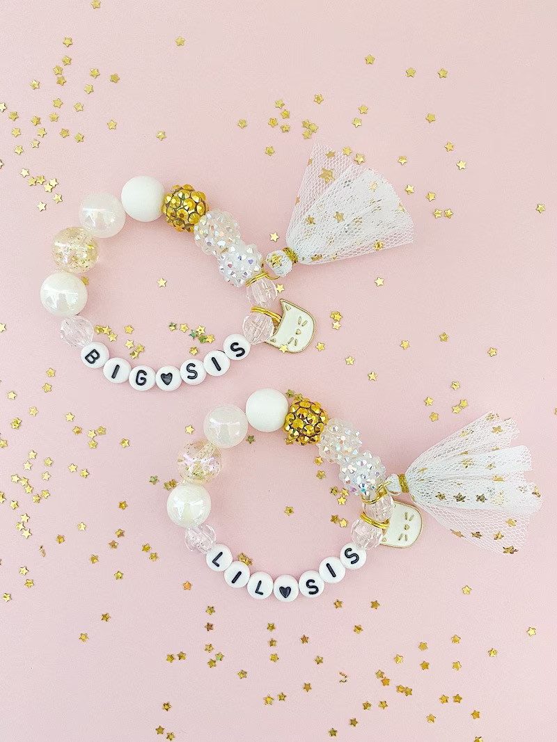 Big Sis Or Lil Charm Bracelet, Sister, Little Friendship Sisters, Sibling Jewelry, Cat Kitty, Kids Bracelets, Girls