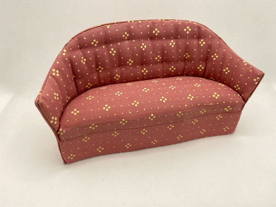 Dollhouse Miniature Sofa ~ Settee Parlor Couch Den Living Room Furniture 112 Scale Diorama Vignette Box