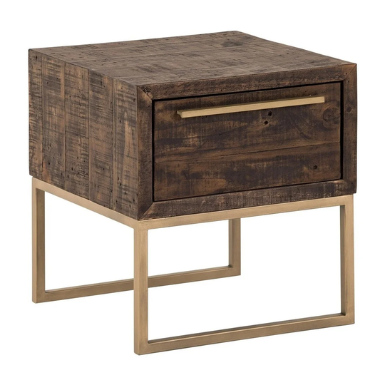 Monterey Wood Lamp Table in Smokey Taupe