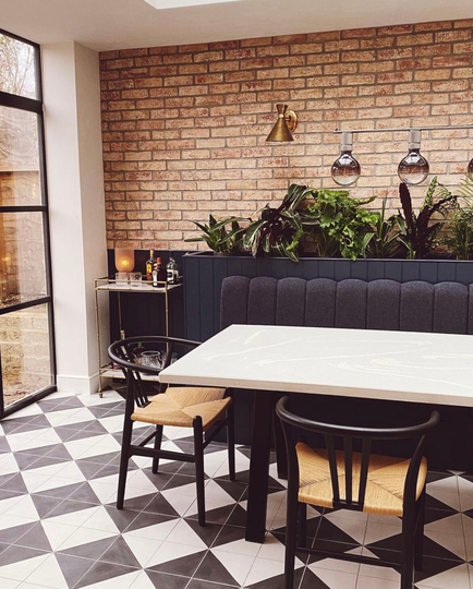 Rectangle Concrete Dining Table