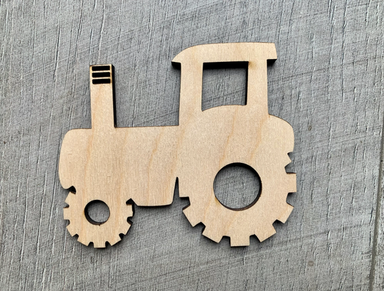 Unfinished Wood Tractor Cut Out Blanks Diy Craft