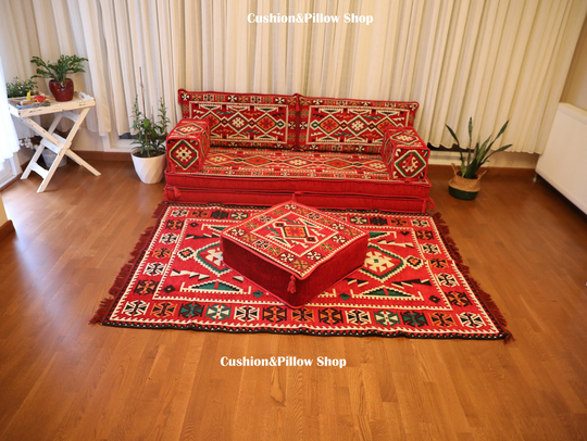 Sofabed, 8'' Thickness Majlis Sofa, 20 cm Foam Sofa Bed, Bohem Fabric Couch, Jalsa Set, Turkish Livingroom Cushions, Couch