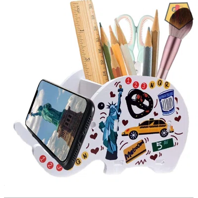 Desk Supplies Organizer, Wooden Cute Elephant Pencil Pen Holder,Multifunction Removable Pen Cup Office Accessories Desk Decoration With Storage Box Or