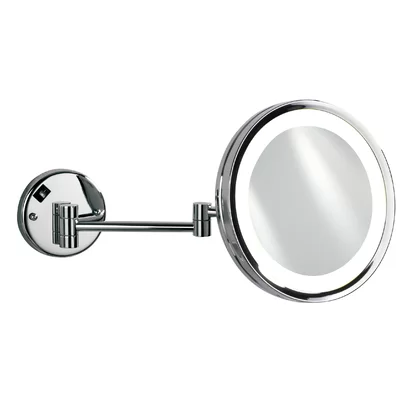 Hotwells Cosmetic 5x Magnifying Modern & Contemporary Lighted Bathroom/Vanity Mirror