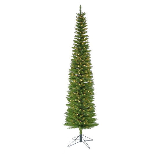 Seasonal Abode LED Lit Pencil Artificial Christmas Tree - 7.5'
