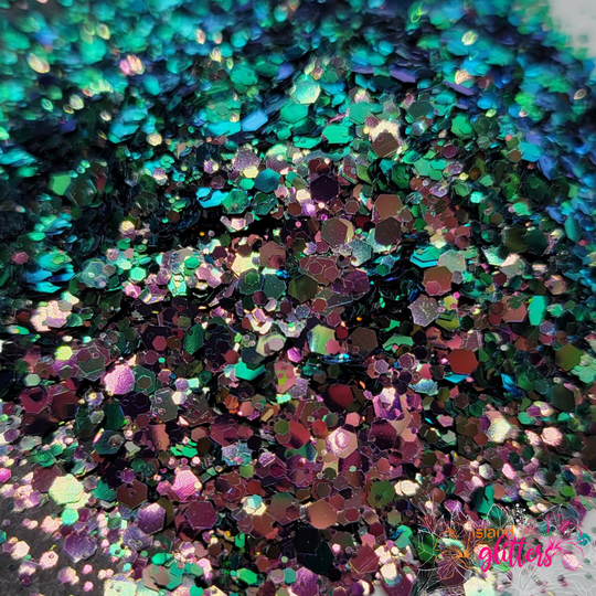Cherry Surprise - Chunky Color Shift Glitter | Colorshift Chameleon Green To Pink Mix