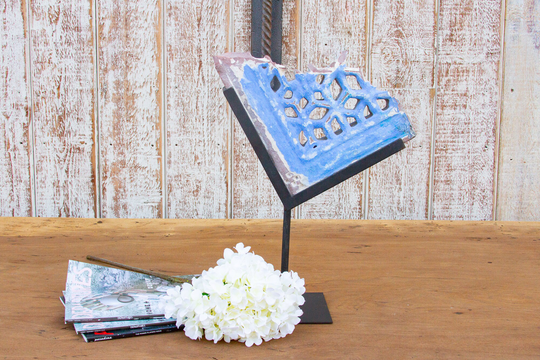 Antique Stone Jali Fragment On Stand, Old Fragment, Stone Carving, Antique Art, Stone Modern Art, Table Top Decor, Boho Art Decor