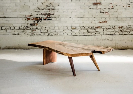 Mid Century Coffee Table - Custom Live Edge Furniture