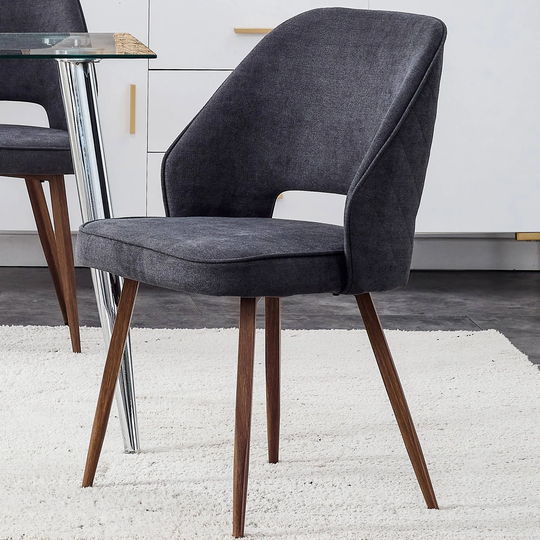 Dining Chairs Linen Accent Chair Living Room Leisure Chairs - 20.47''D x 19.69''W x 32.68''H