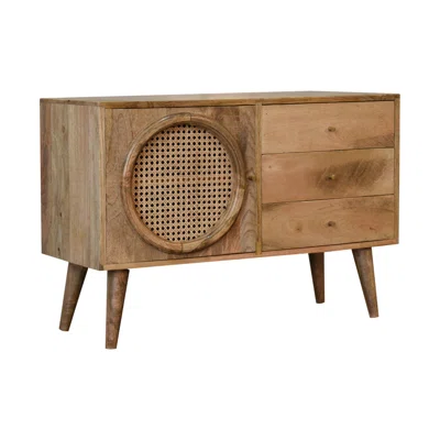 Gearhart 34.65'' Wide 3 Drawer Mango Wood Sideboard