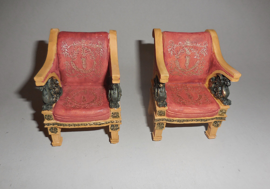 Regency Chairs ~ Resin Dollhouse Miniature
