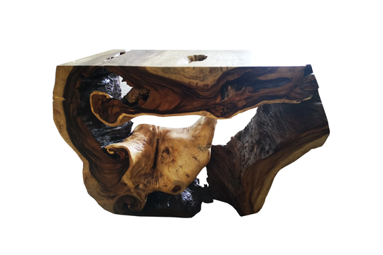 Live Edge Table, Living Room Furniture, Farmhouse Home & Office Decor, Rustic Banquet, Acacia Console Wood Table