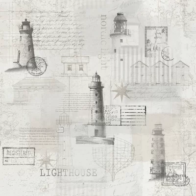 Skagen Lighthouses 33' L x 21" W Wallpaper Roll