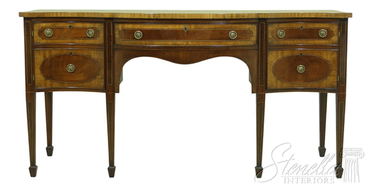 52838Ec Scott Thomas Hand Crafted Inlaid Mahogany Federal Sideboard