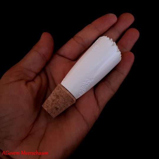 Handmade Meerschaum Coloring Bowl With Case, Pipa Di Schiuma Mare, Agovem Pipes, Meerschaumpfeifen, Tobacco Agm-622