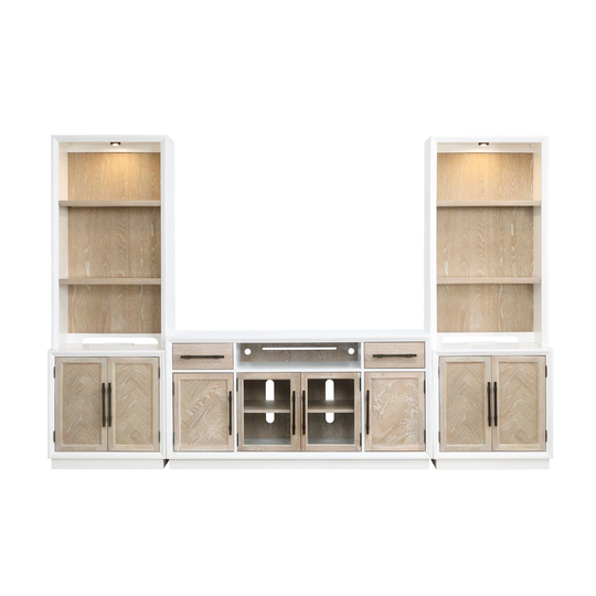 Boca Grande Door Cabinet with USB and Hutch by Panama Jack