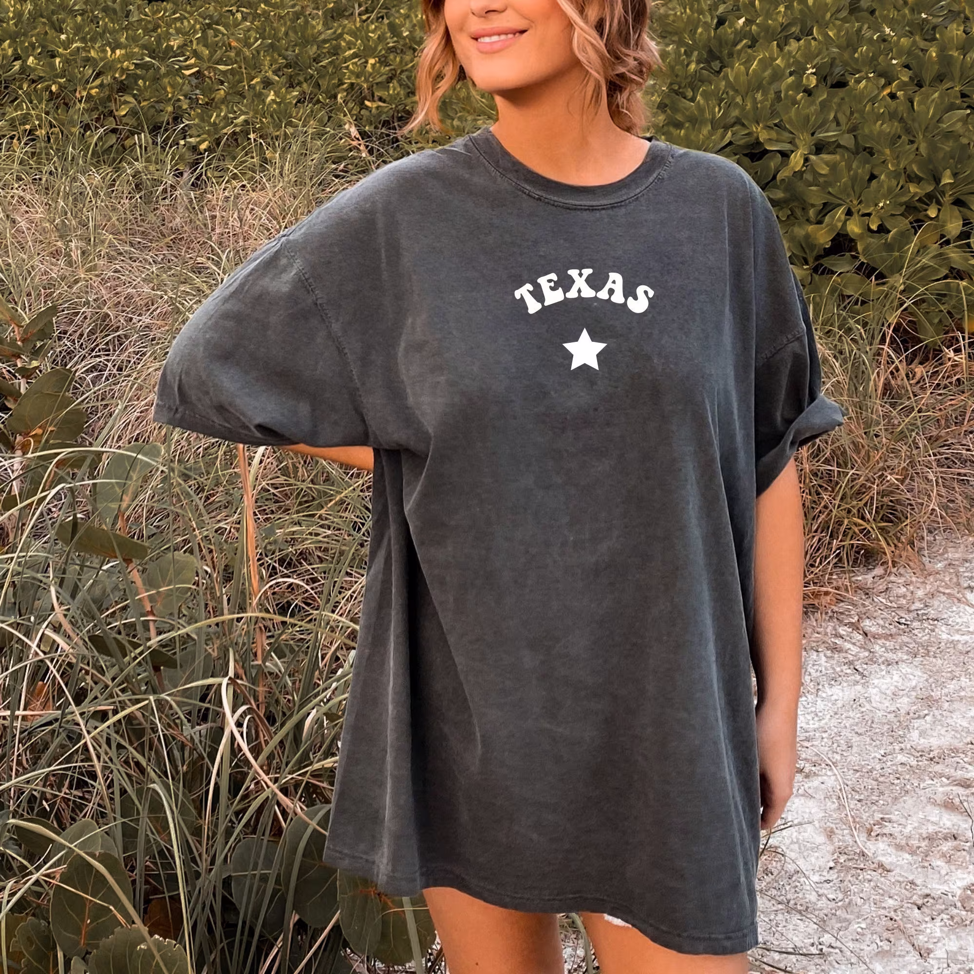 Comfort Colors Texas Tee | Graphic T Shirt Oversized Tshirt Austin Southern Houston