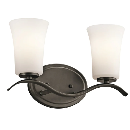 Kichler Lighting Armida Collection 2-light Olde Bronze LED Bath/Vanity Light