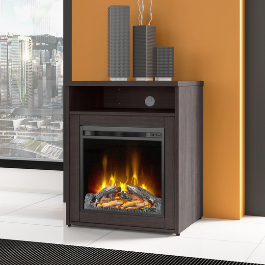 Studio C 24W Electric Fireplace with Shelf by Bush Business Furniture