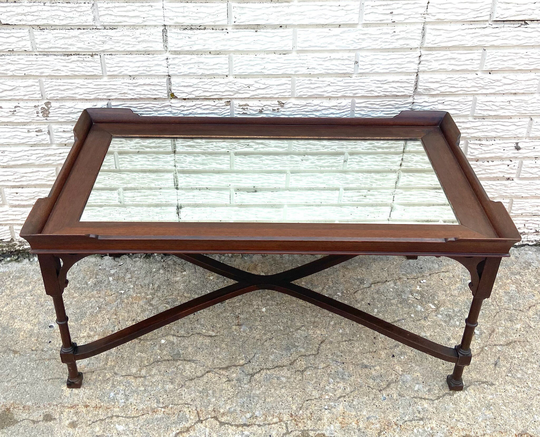 Vintage Mirror Top Coffee Table
