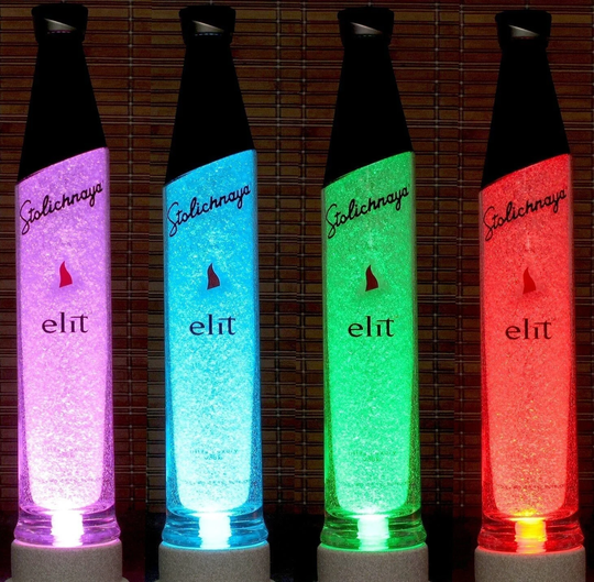 Stoli Elit Vodka Stolichnaya Color Changing Remote Control Lamp Bottle Lamp Bar Light Man Cave Lighting Led Eco Liquor Lamps