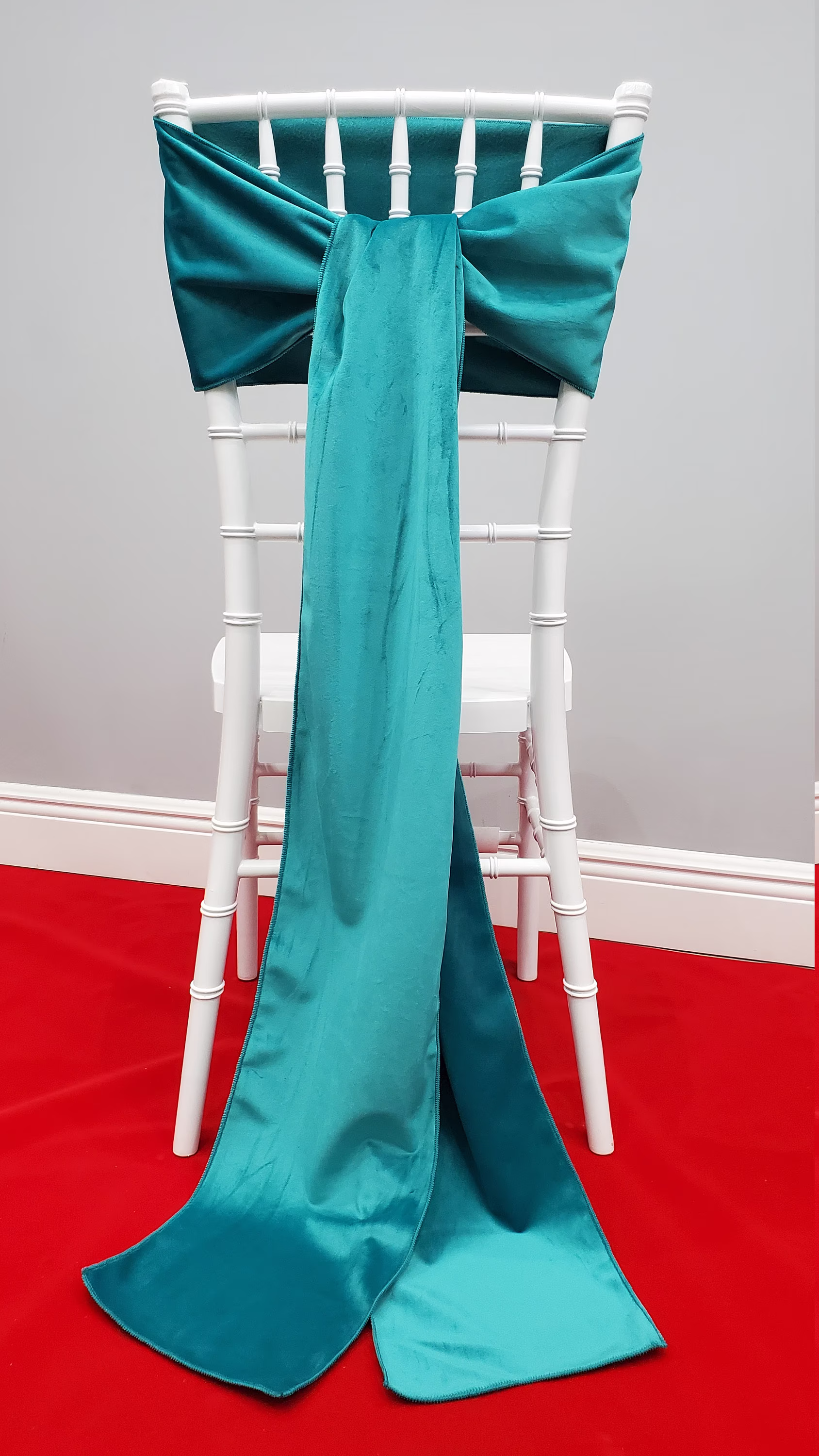 Velvet Chair Sashes, Wedding 35 Rich Colors, Hand Made