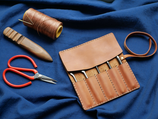 Leather Tool Roll Case, Organizer For Tools, Storage, Pencil Roll, Gift Him, Roll Organizer