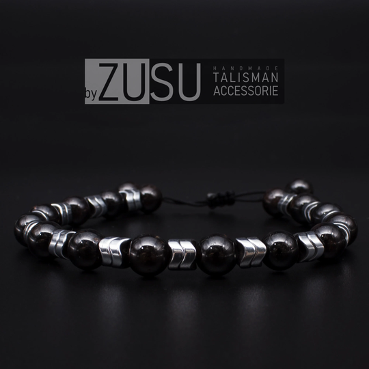 Garnet Lal Beaded Bracelet, Mens Fathers Day Gift, Gift For Father, Jewellery, Mens Gemstone Bracelet