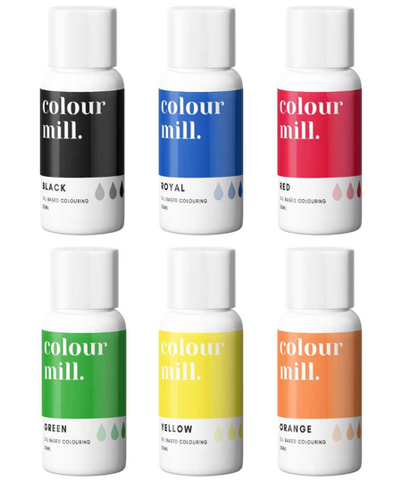 6 Pack Oil Based Coloring | 20Ml Bottles Primary