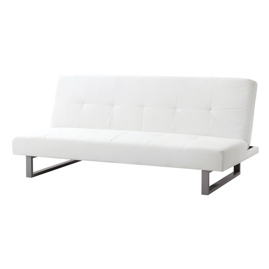 LYKE Home Corey White Sleeper Sofa