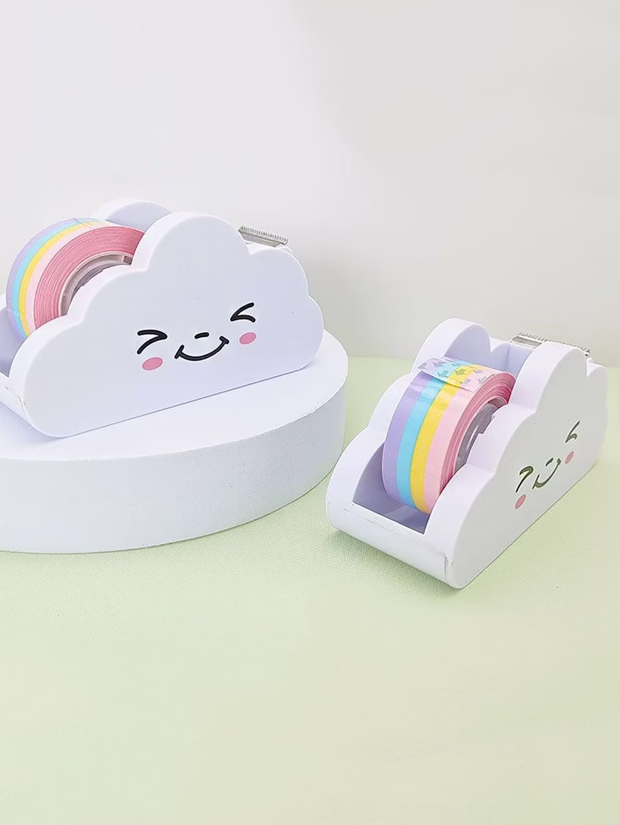 Rainbow Cloud Tape Dispenser | Washi Cute Cutter