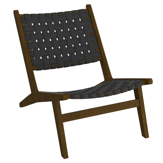 Mid-Century Modern Faux Leather Accent Chair