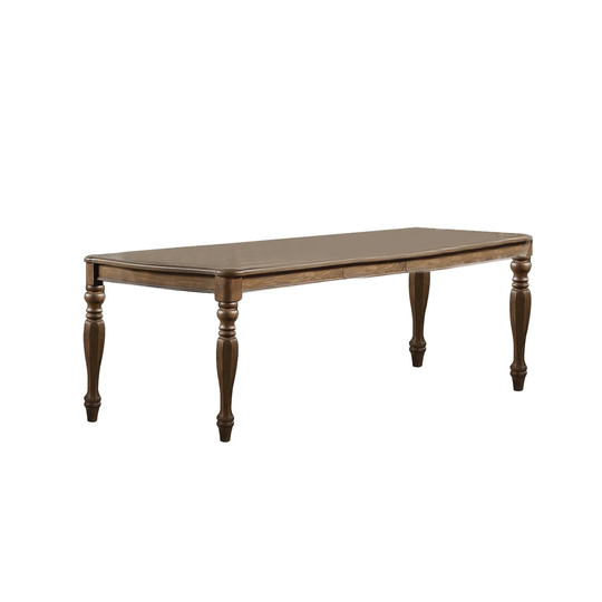 Rubber Wood Dining Table with 2 Leaves