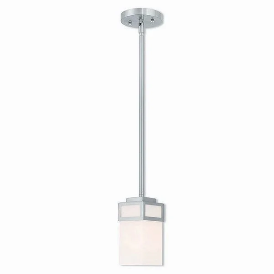 Livex Lighting 40191-91 Harding Brushed Nickel 1-light Indoor Mini Pendant