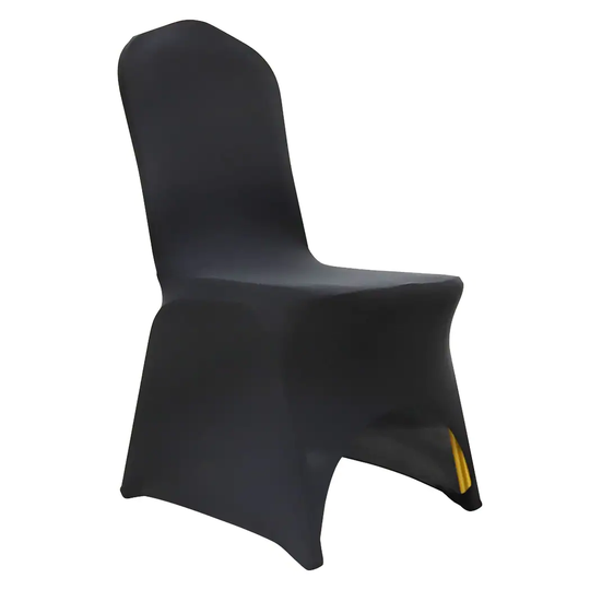 50 PCS Universal Black Chair Covers Stretch Spandex for Wedding Party - 50cmX50cmX100cm