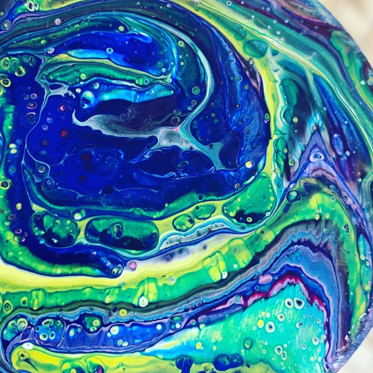 New Mini Paint Pour Kit Custom Paint Recipe Make Ornaments Great For Parties, Gifts, Team Building. Coasters, Ornaments, Window Art