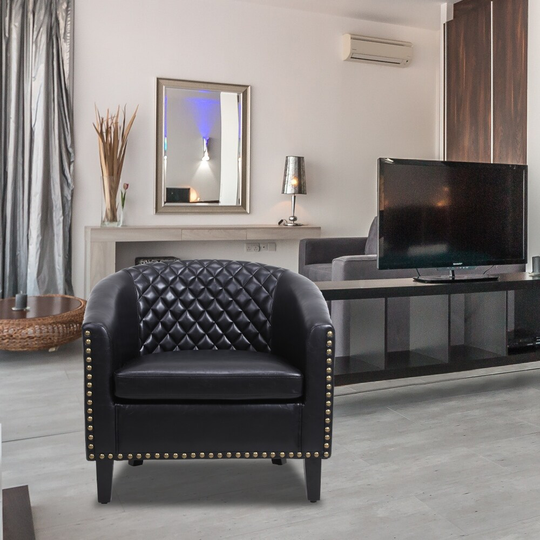 Modern accent Barrel chair living room chair