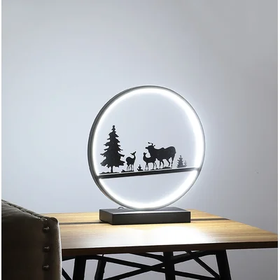 Zalma 12.75'' Matte Black Table Lamp