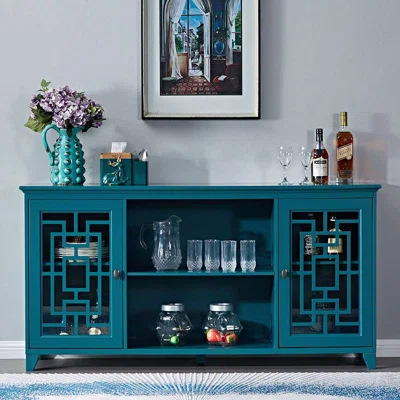 60" Sideboard, Teal Blue